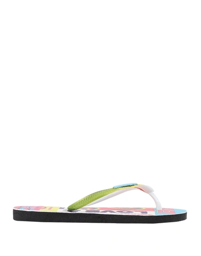 Havaianas Toe Strap Sandals In Red