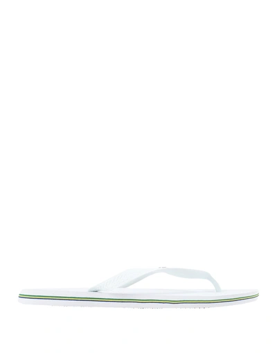 Havaianas Toe Strap Sandals In White