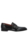 Santoni Loafers In Black