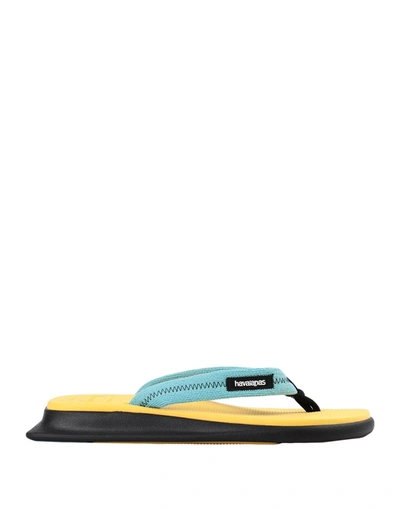 Havaianas Toe Strap Sandals In Blue