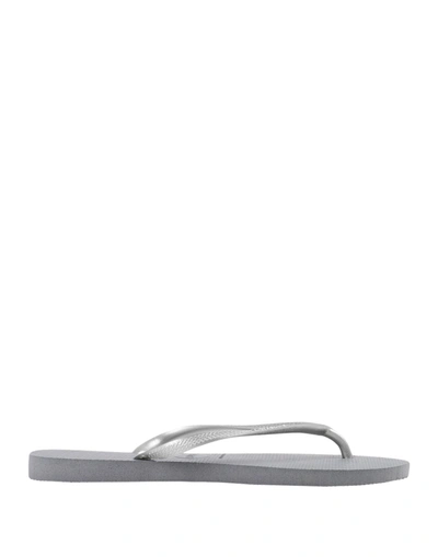 Havaianas Toe Strap Sandals In Grey