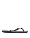 Havaianas Womens Textured Slip-on Thong Sandals In Black