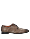 Santoni Lace-up Shoes In Dove Grey
