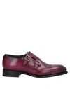 Santoni Loafers In Garnet