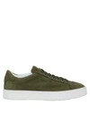 Santoni Sneakers In Military Green