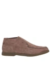 Andrea Ventura Firenze Ankle Boots In Beige