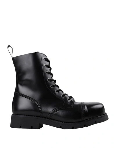 New Rock Ankle Boots In Black