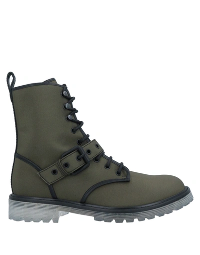 Giuseppe Zanotti Ankle Boots In Military Green