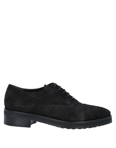 Laura Bellariva Lace-up Shoes In Black