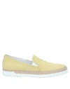 Tod's Espadrilles In Light Yellow