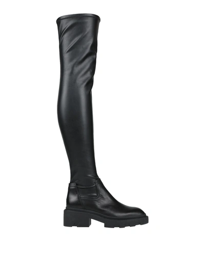 Ash Knee Boots In Black