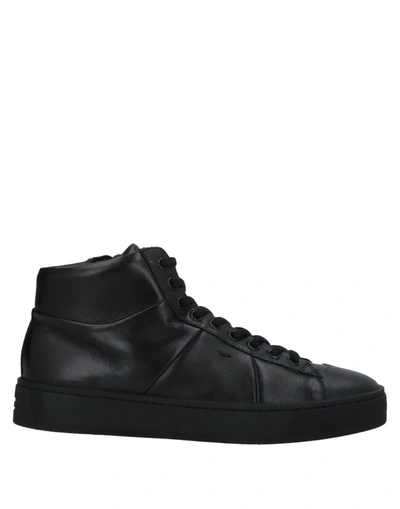 Santoni Sneakers In Black
