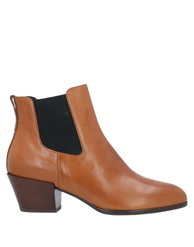 Hogan Ankle Boots In Brown