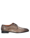 Santoni Lace-up Shoes In Khaki