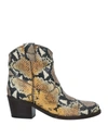 Via Roma 15 Ankle Boots In Ocher