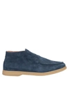 Andrea Ventura Firenze Ankle Boots In Slate Blue