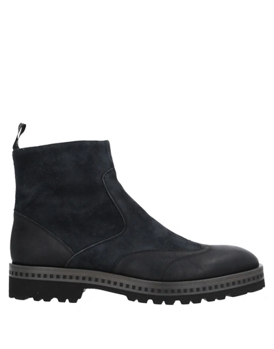 Alberto Guardiani Ankle Boots In Steel Grey