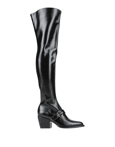 Chloé Knee Boots In Black