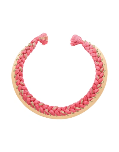 Aurelie Bidermann Necklaces In Pink