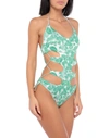 Agogoa One-piece Swimsuits In Green