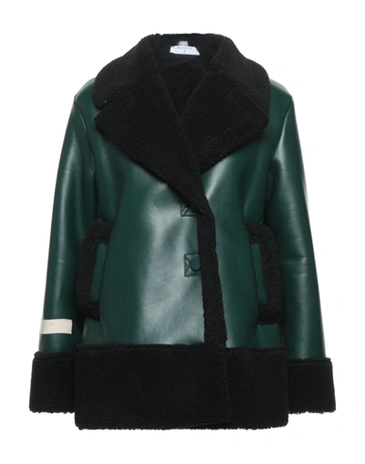 Beatrice B Beatrice.b Coats In Dark Green