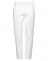 Eleventy Mens White Cotton Pants
