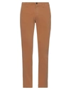 Four.ten Industry 4/10 Four. Ten Industry Man Pants Camel Size 32 Cotton, Elastane In Beige