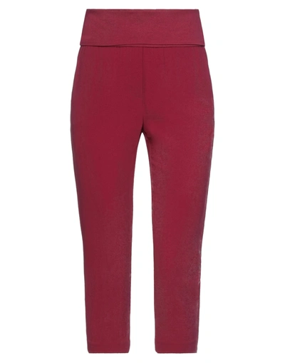 Manila Grace Cropped Pants In Red
