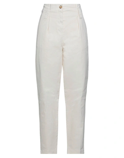 Alpha Studio Pants In White