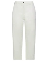 Nine:inthe:morning Nine In The Morning Woman Pants Beige Size 27 Cotton, Elastane In Ivory