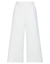 Msgm Casual Pants In White