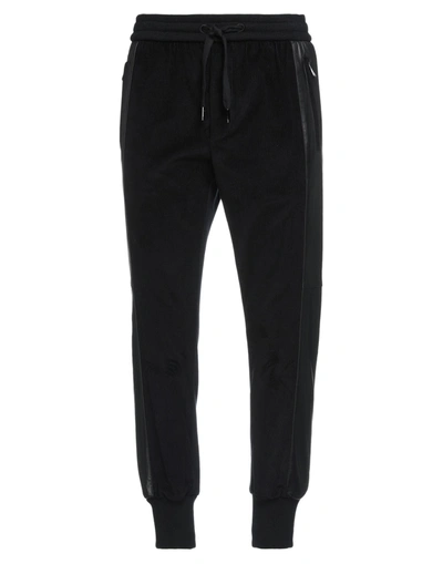 DOLCE & GABBANA DOLCE & GABBANA MAN PANTS BLACK SIZE 34 COTTON, LAMBSKIN,13594261KL 3