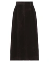 Dolce & Gabbana Midi Skirts In Dark Brown