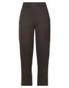 Erika Cavallini Woman Pants Dark Brown Size 10 Virgin Wool