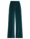 Circolo 1901 Casual Pants In Deep Jade