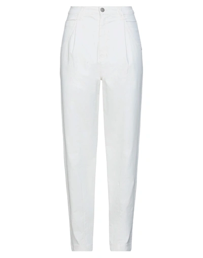 Federica Tosi Woman Pants White Size 29 Viscose, Nylon, Polyester, Elastane