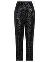 In The Mood For Love High Waist Sequined Pants In Black
