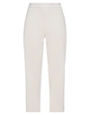 LE FATE LE FATE WOMAN PANTS IVORY SIZE 6 POLYESTER, ELASTANE,13595554PQ 5