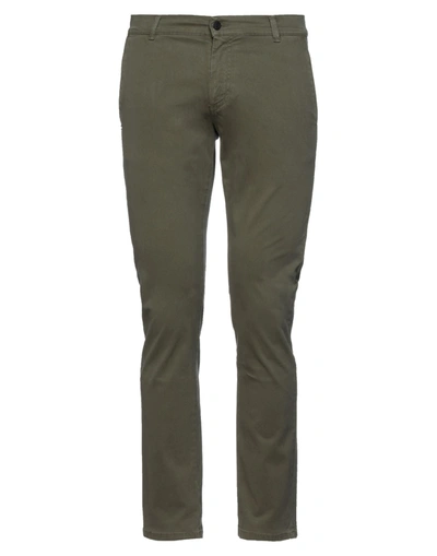 Grey Daniele Alessandrini Pants In Military Green