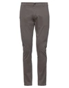 Grey Daniele Alessandrini Pants In Dark Brown