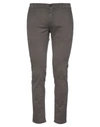 Grey Daniele Alessandrini Pants In Dark Brown