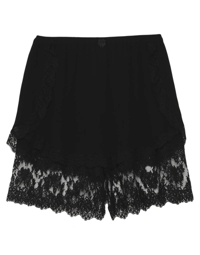 Dolce & Gabbana Woman Shorts & Bermuda Shorts Black Size 4 Silk, Cotton, Polyamide, Viscose