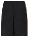Dsquared2 Man Shorts & Bermuda Shorts Black Size M Polyester, Leather In Black