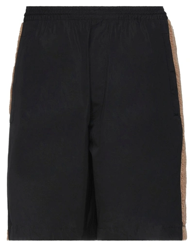 Dsquared2 Man Shorts & Bermuda Shorts Black Size M Polyester, Leather