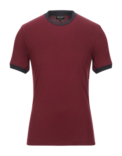 Giorgio Armani T-shirts In Red