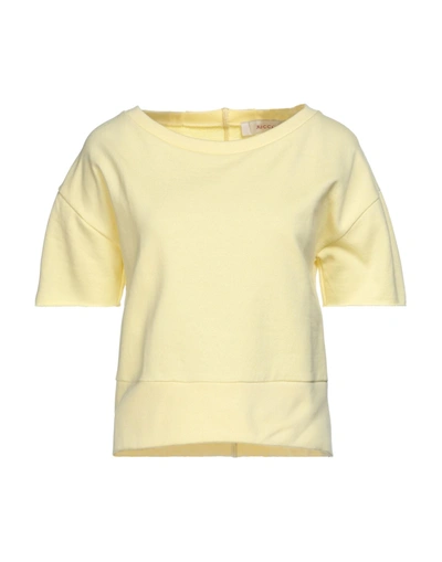 Jucca Sweatshirts In Light Yellow