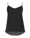 Fabiana Filippi Spaghetti Strap Tank Top In Black