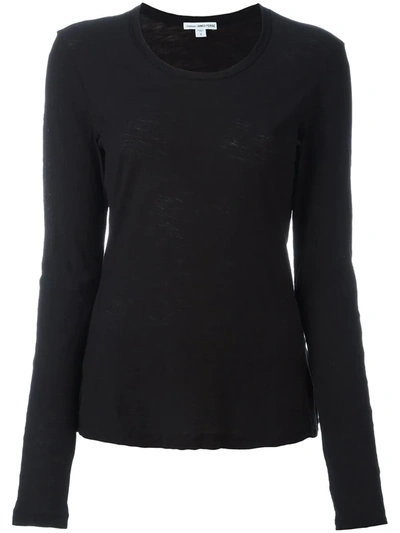 JAMES PERSE ROUND NECK LONGSLEEVED T-SHIRT,WUA336111572837