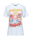 MOSCHINO MOSCHINO WOMAN T-SHIRT WHITE SIZE XXS COTTON,12584831EV 4