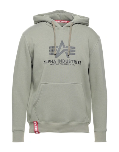 Alpha Industries Sweatshirts In Military Green